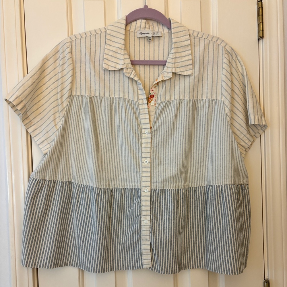 Madewell Striped Button-Up Shirt
